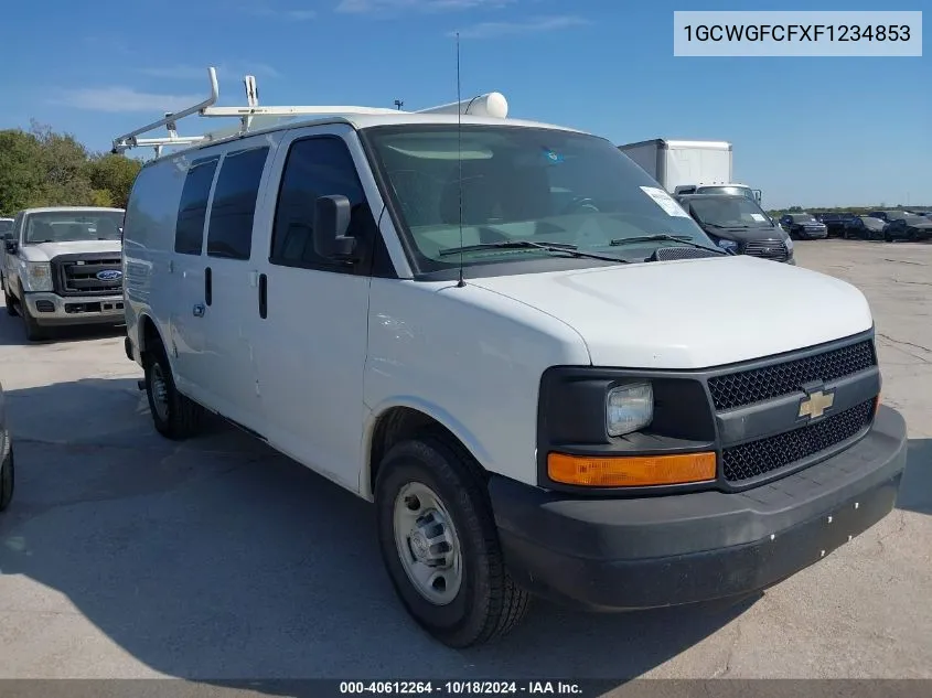 2015 Chevrolet Express 2500 Work Van VIN: 1GCWGFCFXF1234853 Lot: 40612264