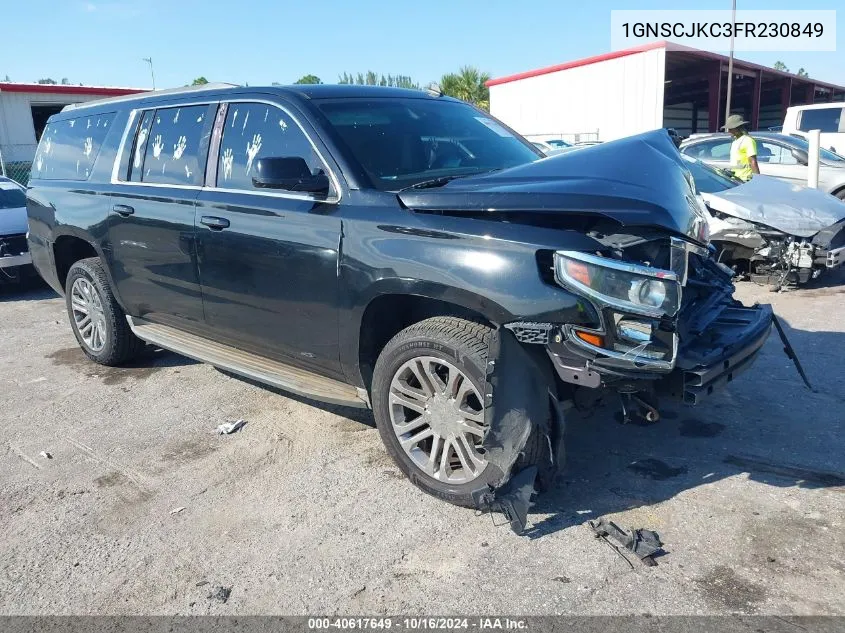 2015 Chevrolet Suburban 1500 Lt VIN: 1GNSCJKC3FR230849 Lot: 40617649