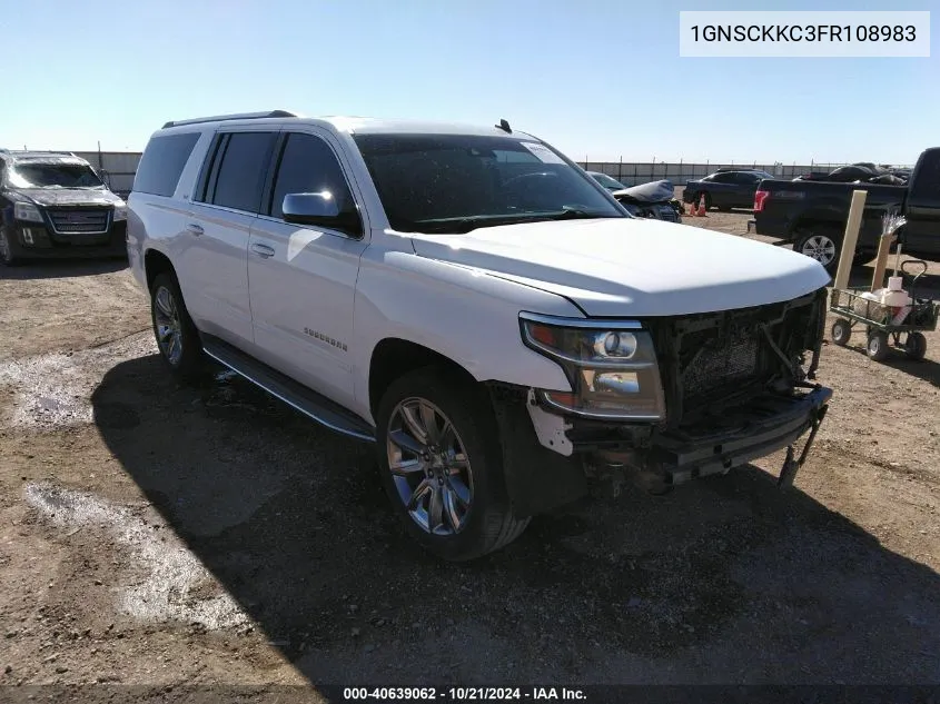 2015 Chevrolet Suburban 1500 Ltz VIN: 1GNSCKKC3FR108983 Lot: 40639062