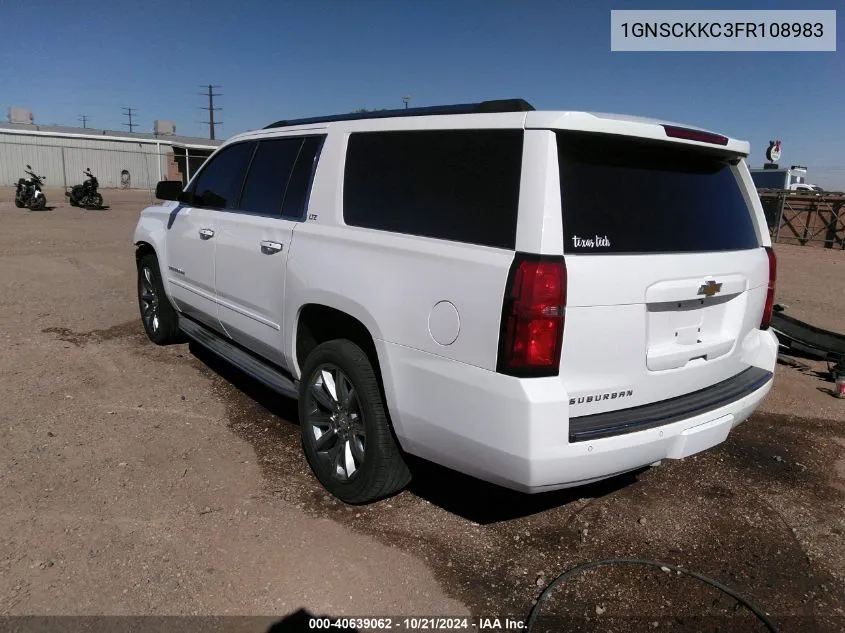 2015 Chevrolet Suburban 1500 Ltz VIN: 1GNSCKKC3FR108983 Lot: 40639062