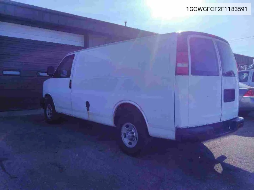 2015 Chevrolet Express 2500 Work Van VIN: 1GCWGFCF2F1183591 Lot: 40649355