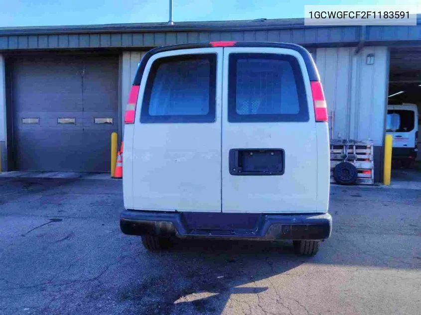 2015 Chevrolet Express 2500 Work Van VIN: 1GCWGFCF2F1183591 Lot: 40649355