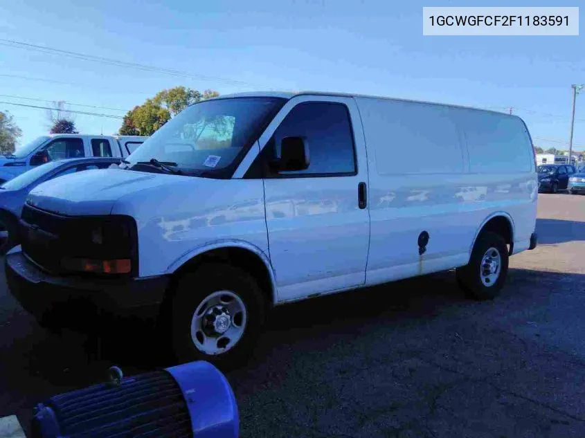 2015 Chevrolet Express 2500 Work Van VIN: 1GCWGFCF2F1183591 Lot: 40649355