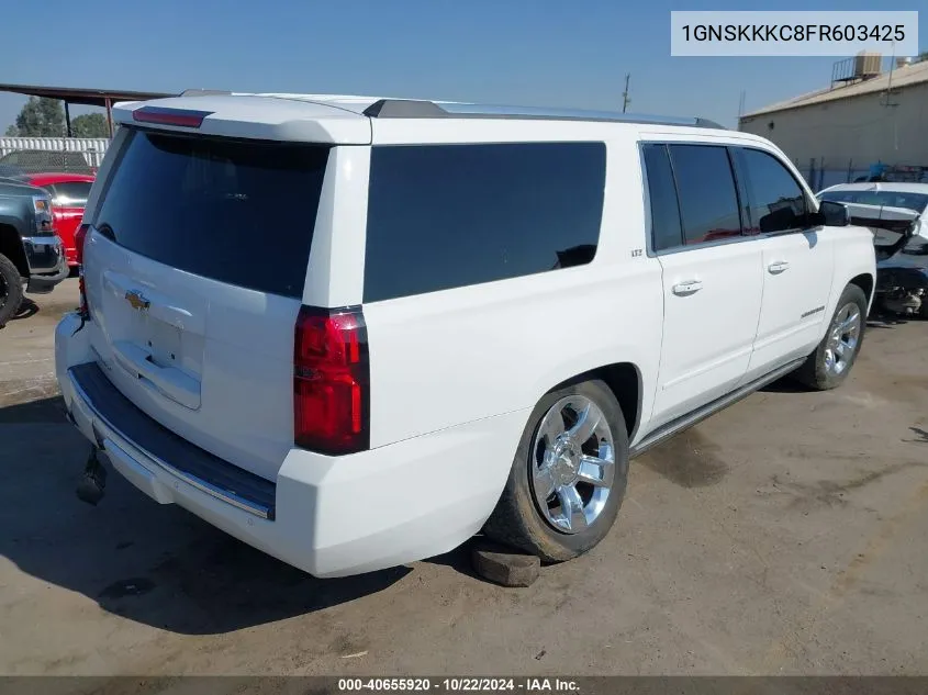 2015 Chevrolet Suburban 1500 Ltz VIN: 1GNSKKKC8FR603425 Lot: 40655920