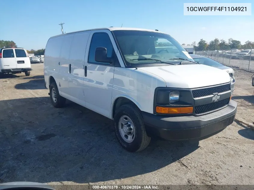 2015 Chevrolet Express 2500 Work Van VIN: 1GCWGFFF4F1104921 Lot: 40670379