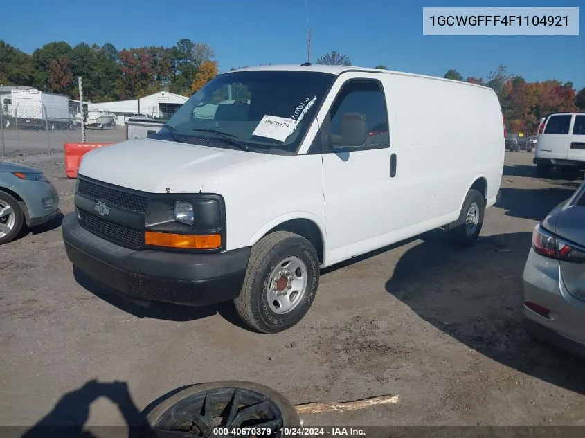 2015 Chevrolet Express 2500 Work Van VIN: 1GCWGFFF4F1104921 Lot: 40670379