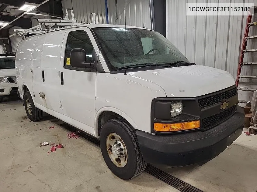 2015 Chevrolet Express G2500 VIN: 1GCWGFCF3F1152186 Lot: 40670660