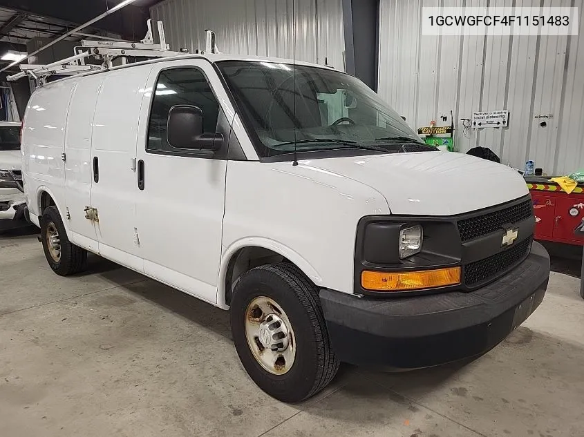 2015 Chevrolet Express G2500 VIN: 1GCWGFCF4F1151483 Lot: 40670661