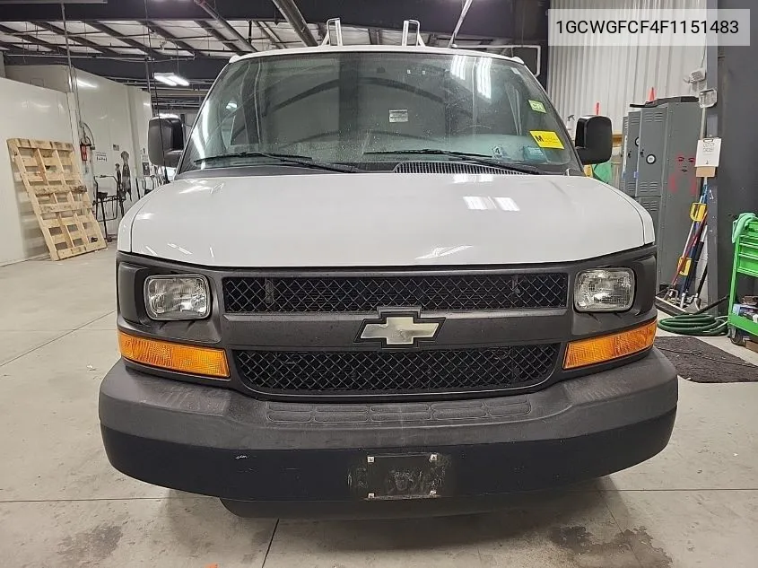 2015 Chevrolet Express G2500 VIN: 1GCWGFCF4F1151483 Lot: 40670661