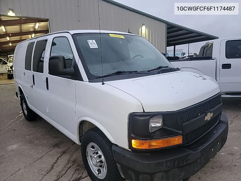 2015 Chevrolet Express 2500 Work Van VIN: 1GCWGFCF6F1174487 Lot: 40690367