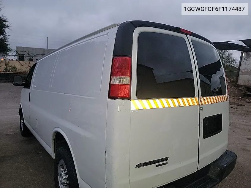 2015 Chevrolet Express 2500 Work Van VIN: 1GCWGFCF6F1174487 Lot: 40690367