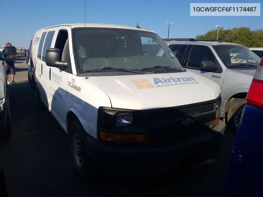 2015 Chevrolet Express 2500 Work Van VIN: 1GCWGFCF6F1174487 Lot: 40690367