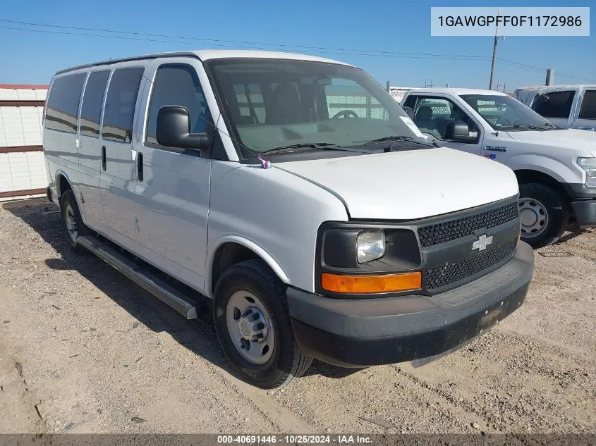 2015 Chevrolet Express 2500 Ls VIN: 1GAWGPFF0F1172986 Lot: 40691446