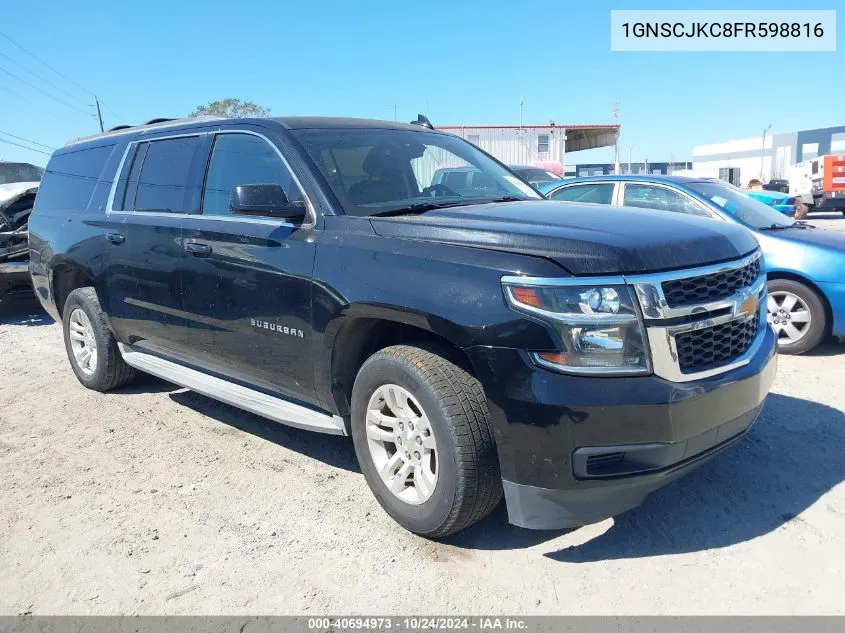 1GNSCJKC8FR598816 2015 Chevrolet Suburban 1500 Lt