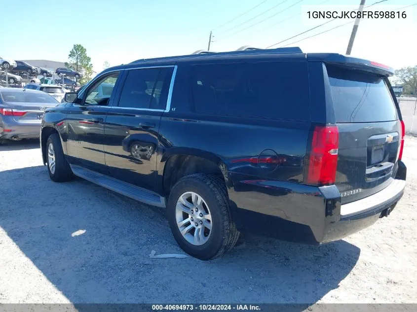 2015 Chevrolet Suburban 1500 Lt VIN: 1GNSCJKC8FR598816 Lot: 40694973