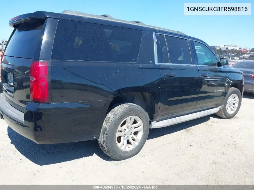 1GNSCJKC8FR598816 2015 Chevrolet Suburban 1500 Lt