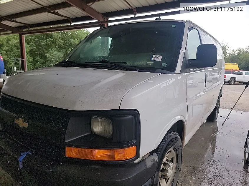 2015 Chevrolet Express G2500 VIN: 1GCWGFCF3F1175192 Lot: 40695530