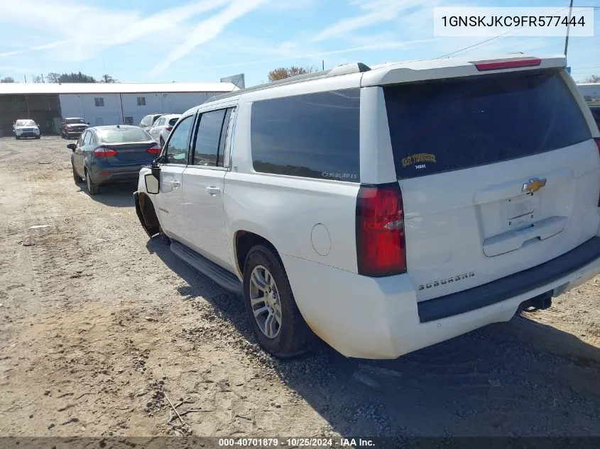 2015 Chevrolet Suburban 1500 Lt VIN: 1GNSKJKC9FR577444 Lot: 40701879