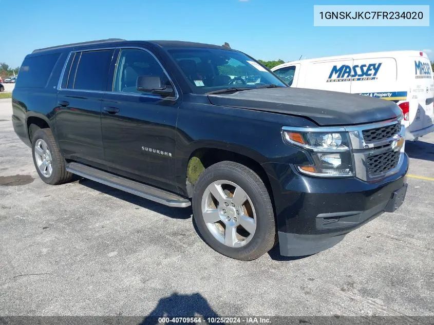 2015 Chevrolet Suburban 1500 Lt VIN: 1GNSKJKC7FR234020 Lot: 40709564