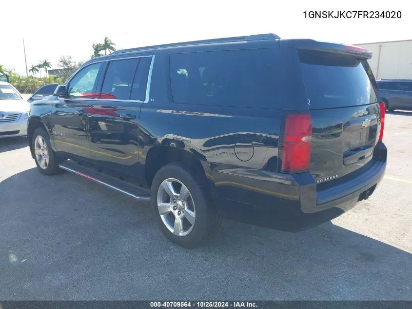 2015 Chevrolet Suburban 1500 Lt VIN: 1GNSKJKC7FR234020 Lot: 40709564