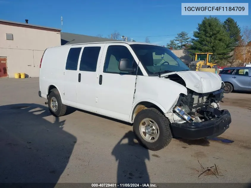 2015 Chevrolet Express 2500 Work Van VIN: 1GCWGFCF4F1184709 Lot: 40729401