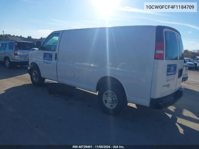 2015 Chevrolet Express 2500 Work Van VIN: 1GCWGFCF4F1184709 Lot: 40729401