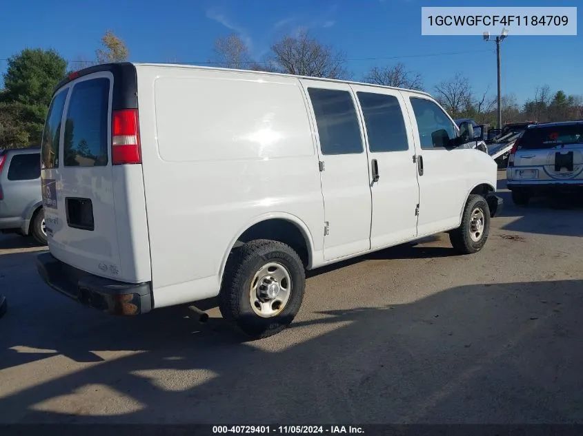 2015 Chevrolet Express 2500 Work Van VIN: 1GCWGFCF4F1184709 Lot: 40729401