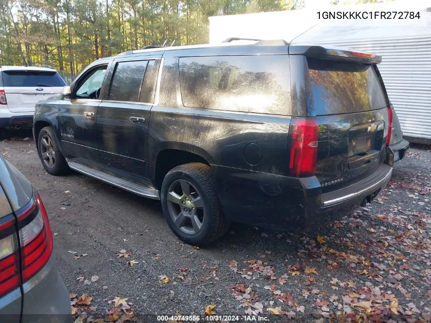 2015 Chevrolet Suburban 1500 Ltz VIN: 1GNSKKKC1FR272784 Lot: 40749556