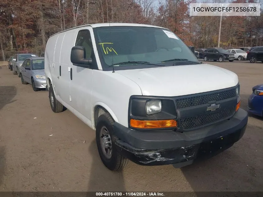 2015 Chevrolet Express 2500 Work Van VIN: 1GCWGFCF6F1258678 Lot: 40751780