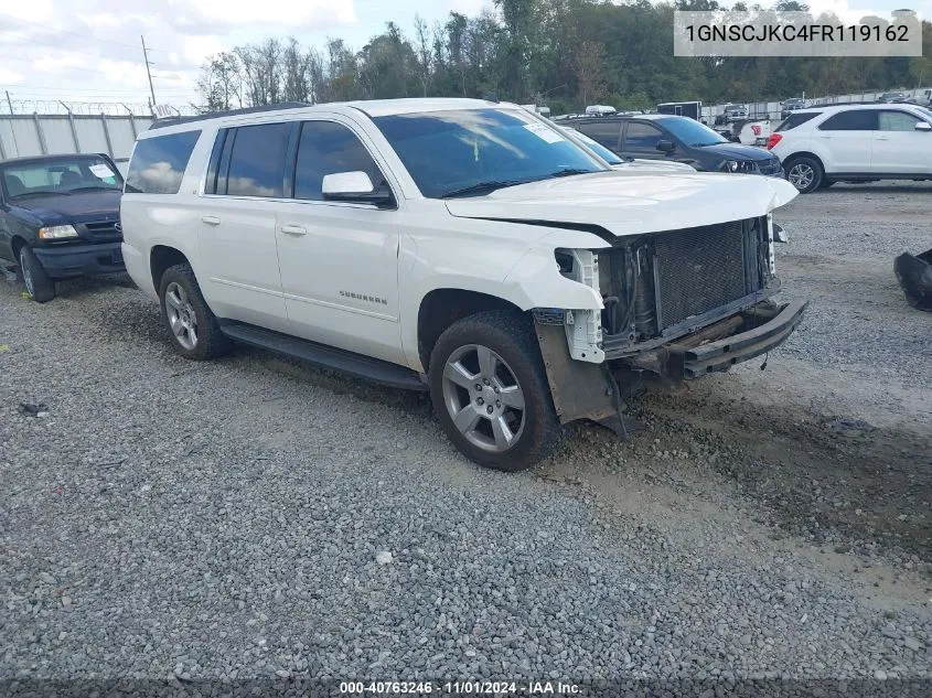 2015 Chevrolet Suburban 1500 Lt VIN: 1GNSCJKC4FR119162 Lot: 40763246