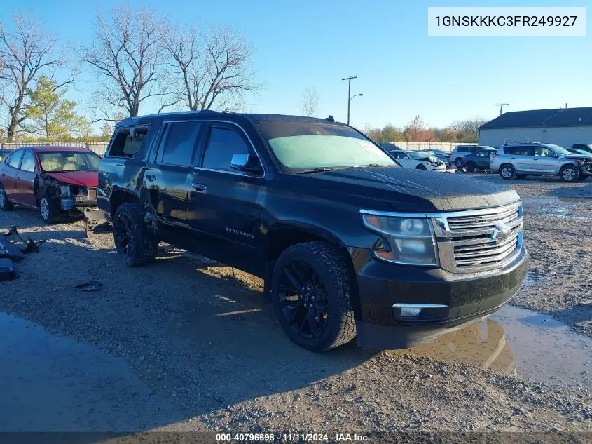 2015 Chevrolet Suburban 1500 Ltz VIN: 1GNSKKKC3FR249927 Lot: 40796698