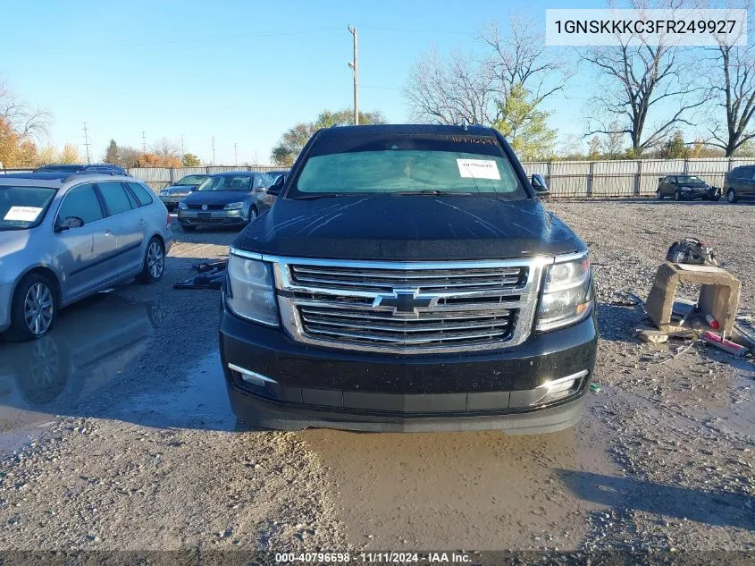 2015 Chevrolet Suburban 1500 Ltz VIN: 1GNSKKKC3FR249927 Lot: 40796698