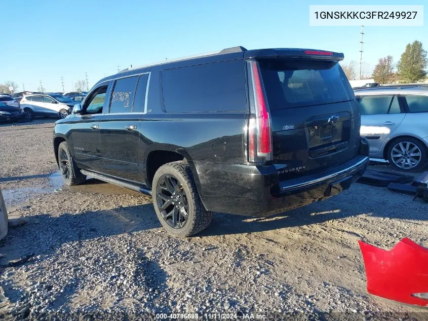 2015 Chevrolet Suburban 1500 Ltz VIN: 1GNSKKKC3FR249927 Lot: 40796698