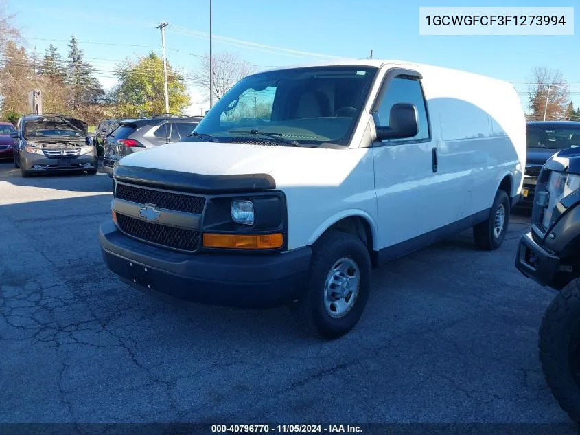 2015 Chevrolet Express 2500 Work Van VIN: 1GCWGFCF3F1273994 Lot: 40796770