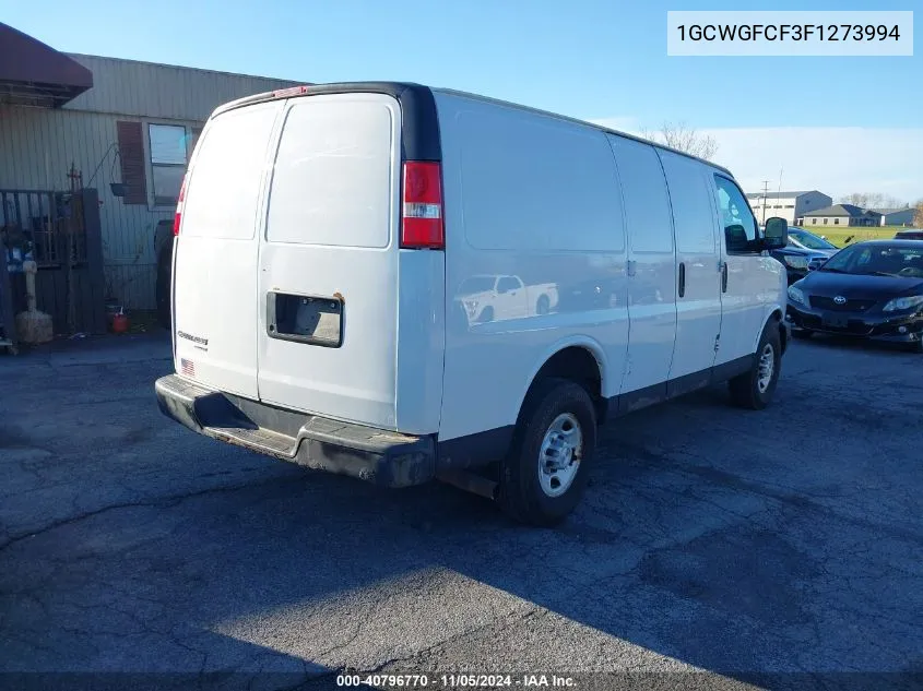 2015 Chevrolet Express 2500 Work Van VIN: 1GCWGFCF3F1273994 Lot: 40796770