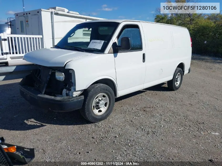 2015 Chevrolet Express 2500 Work Van VIN: 1GCWGFCF5F1280106 Lot: 40801202