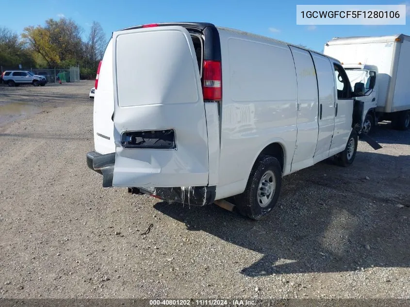 2015 Chevrolet Express 2500 Work Van VIN: 1GCWGFCF5F1280106 Lot: 40801202