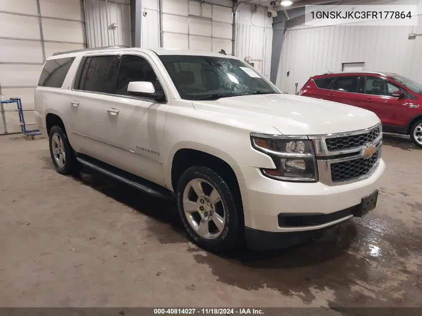 2015 Chevrolet Suburban 1500 Lt VIN: 1GNSKJKC3FR177864 Lot: 40814027