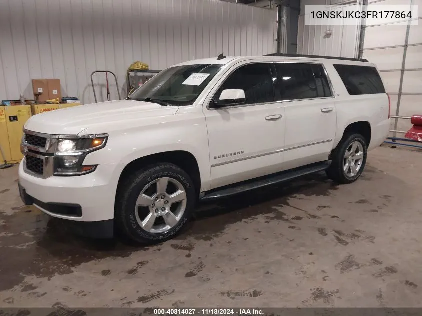 2015 Chevrolet Suburban 1500 Lt VIN: 1GNSKJKC3FR177864 Lot: 40814027