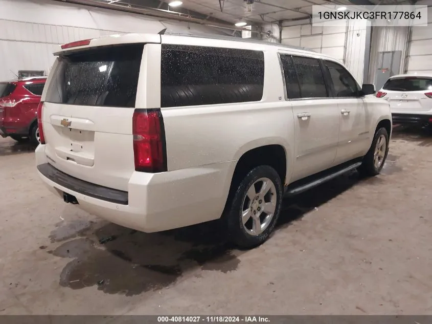 2015 Chevrolet Suburban 1500 Lt VIN: 1GNSKJKC3FR177864 Lot: 40814027