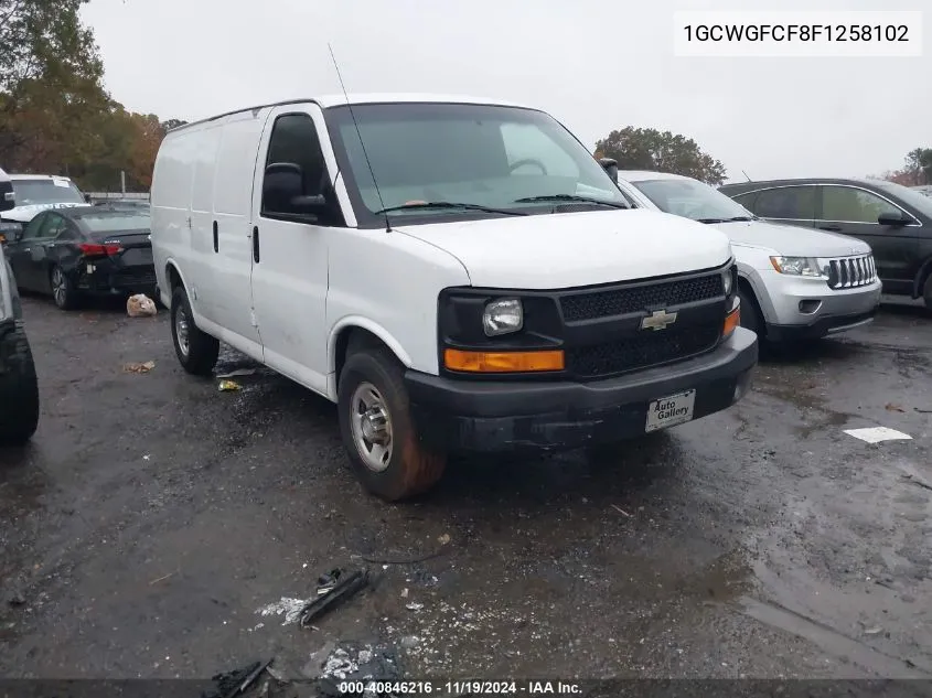 2015 Chevrolet Express 2500 Work Van VIN: 1GCWGFCF8F1258102 Lot: 40846216