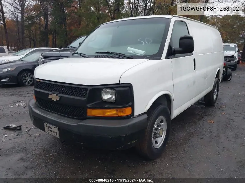 2015 Chevrolet Express 2500 Work Van VIN: 1GCWGFCF8F1258102 Lot: 40846216