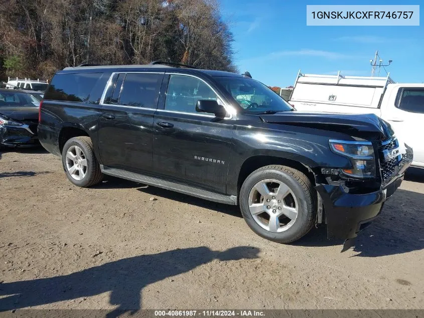 2015 Chevrolet Suburban 1500 Lt VIN: 1GNSKJKCXFR746757 Lot: 40861987