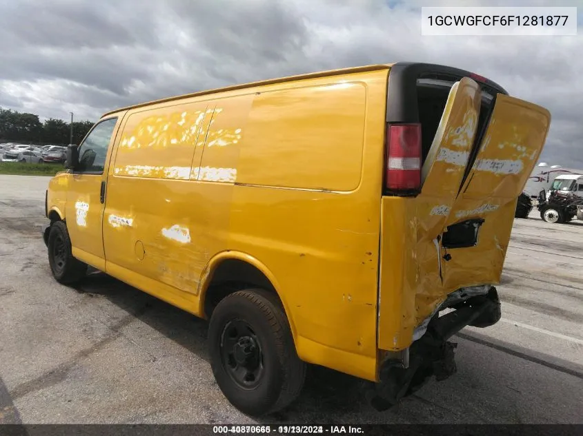 2015 Chevrolet Express 2500 Work Van VIN: 1GCWGFCF6F1281877 Lot: 40870665