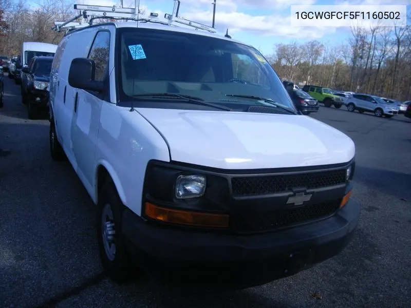 2015 Chevrolet Express 2500 Work Van VIN: 1GCWGFCF5F1160502 Lot: 40886201