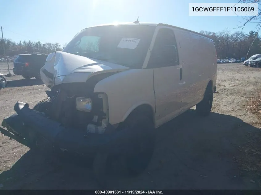 2015 Chevrolet Express 2500 Work Van VIN: 1GCWGFFF1F1105069 Lot: 40901581