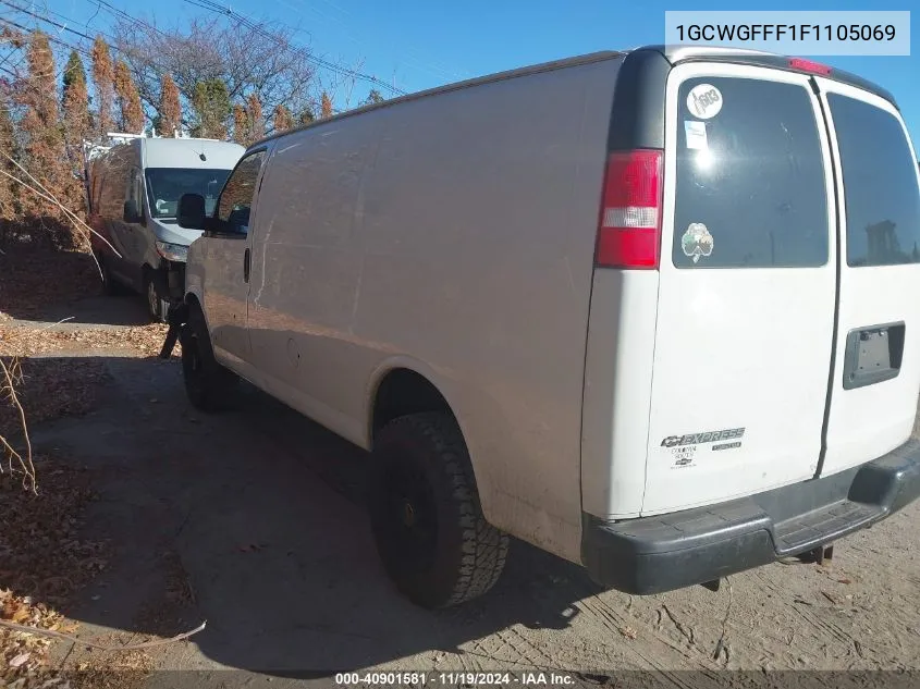 2015 Chevrolet Express 2500 Work Van VIN: 1GCWGFFF1F1105069 Lot: 40901581