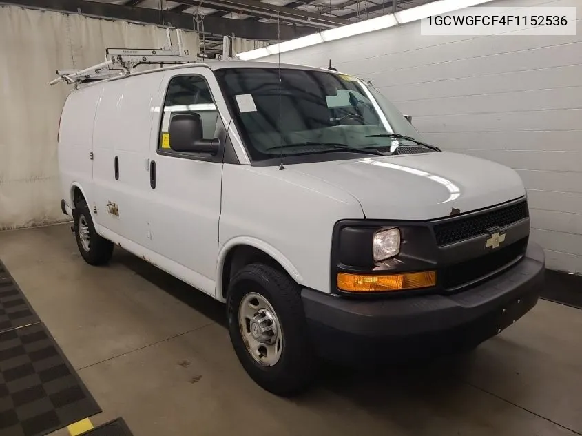 2015 Chevrolet Express 2500 Work Van VIN: 1GCWGFCF4F1152536 Lot: 40927347