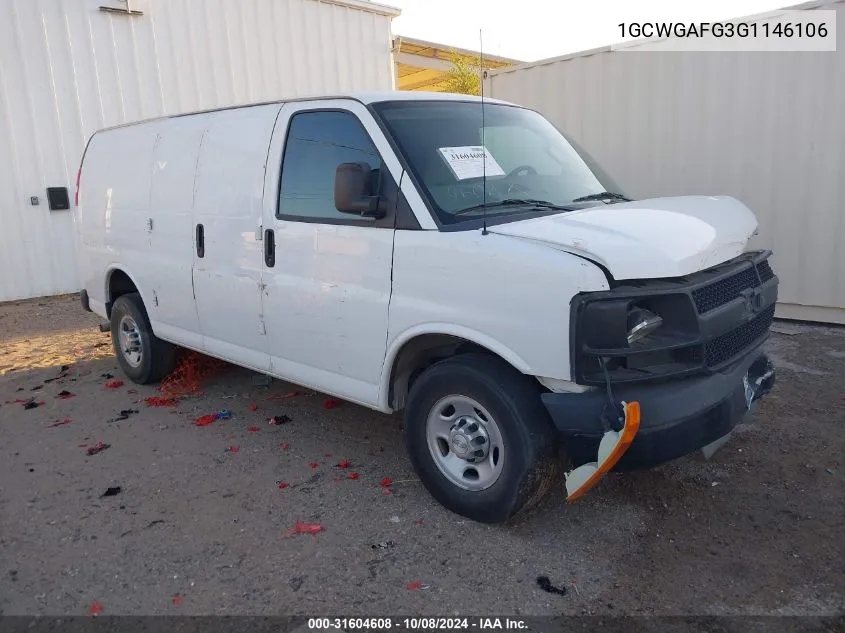 1GCWGAFG3G1146106 2016 Chevrolet Express 2500 Work Van