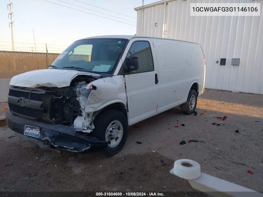 1GCWGAFG3G1146106 2016 Chevrolet Express 2500 Work Van